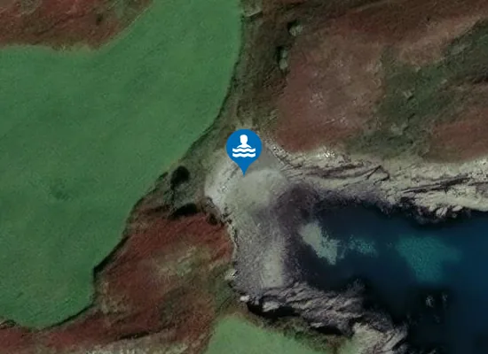Satellite image of Trá na Bharaille