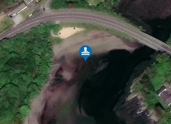 Satellite image of Snave Strand