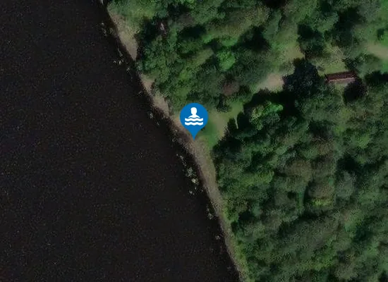 Satellite image of Rynn Beach