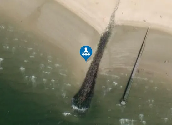 Satellite image of HVIDBJERG STRAND, VED CAMPINGPLADS