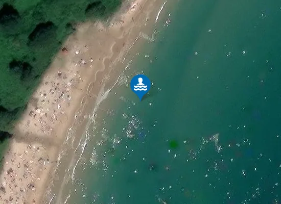 Satellite image of Maghermore Beach