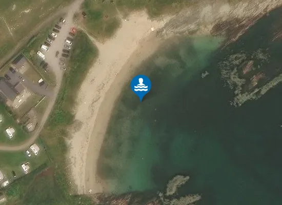 Satellite image of Galley Cove Beach