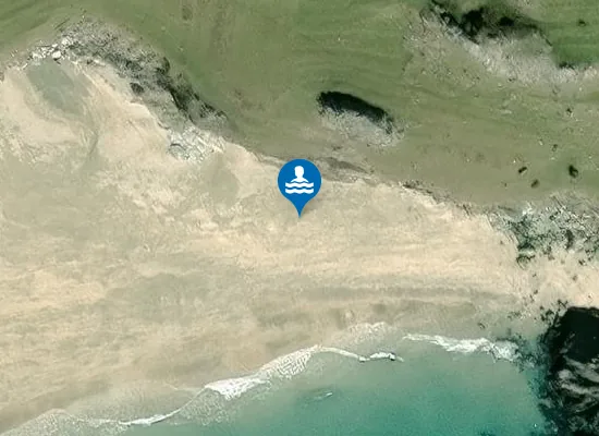 Satellite image of Tra Gheall Beach