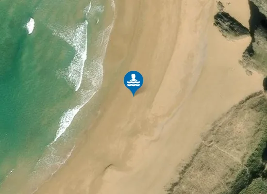 Satellite image of Boyeeghter Strand