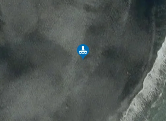 Satellite image of Diamond Beach