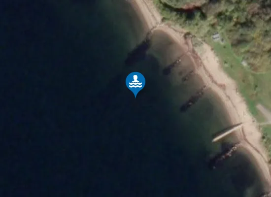 Satellite image of DAUGÅRD STRAND - BADEBRO