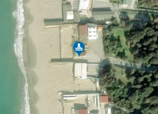 Satellite image of Bagno Guardia di Finanza ed Accademia Navale