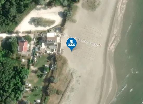 Satellite image of Lido del Cormorano