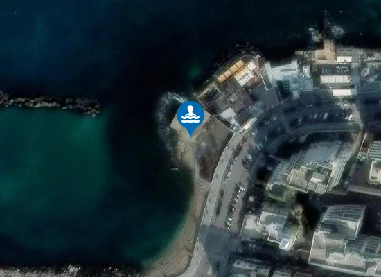 Satellite image of Spiaggia libera