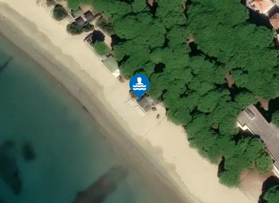 Satellite image of Hawaii Beach