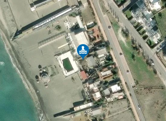 Satellite image of Coqui Beach Fregene