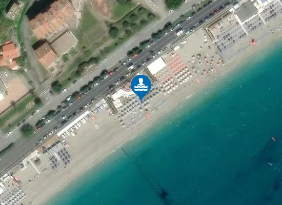 Satellite image of Samoa Beach