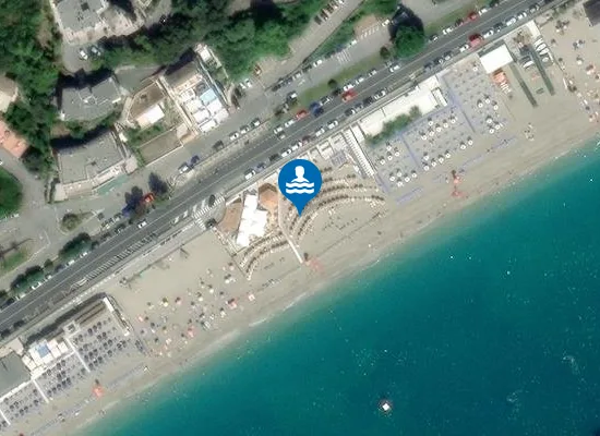 Satellite image of Bagni Copacabana