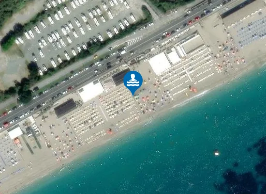 Satellite image of Bahia Blanca Beach Spotorno