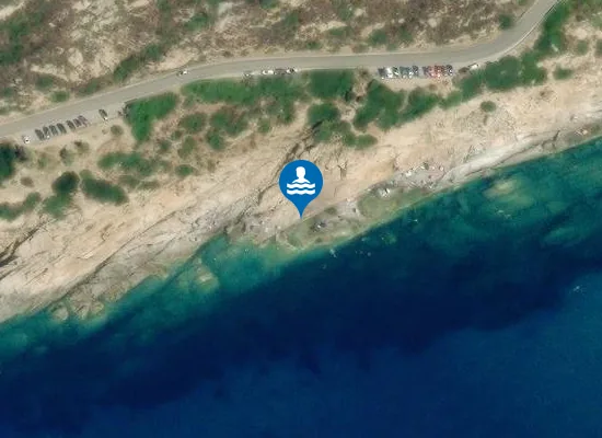 Satellite image of Spiaggia Le Piscine