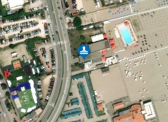 Satellite image of Lido del Carabiniere