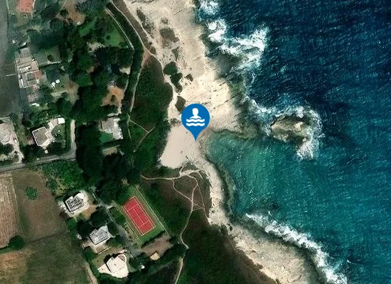 Satellite image of Lido della Staffa