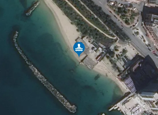Satellite image of Spiaggia pubblica Lungomare