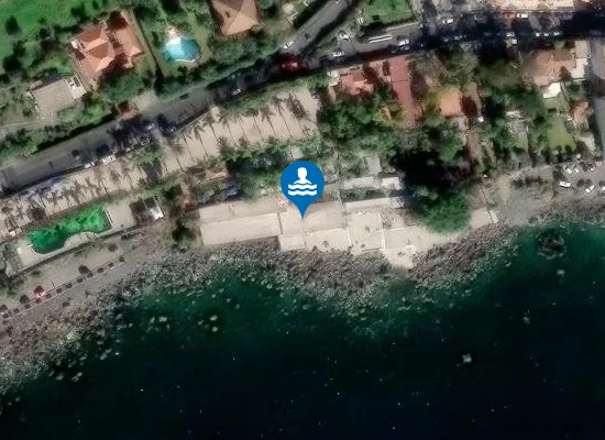 Satellite image of Lido dei Ciclopi