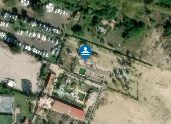 Satellite image of Lua Beach