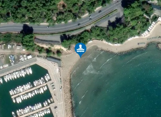 Satellite image of Spiaggia Libera