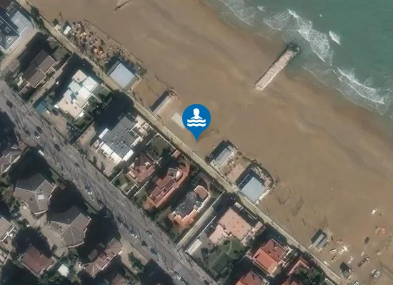 Satellite image of Spiaggia Libera