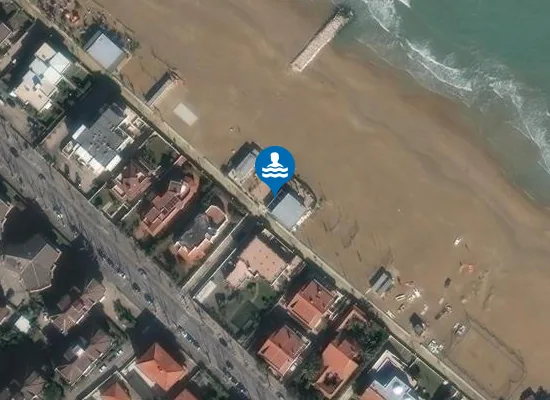 Satellite image of Lido Nausica Beach