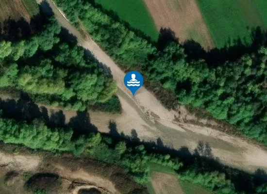 Satellite image of Spiaggia Torrente Leogra-Timonchio