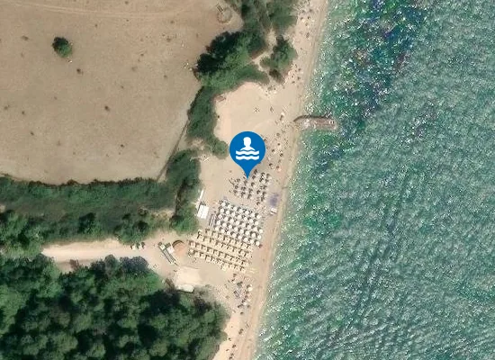 Satellite image of Vignanotica Beach