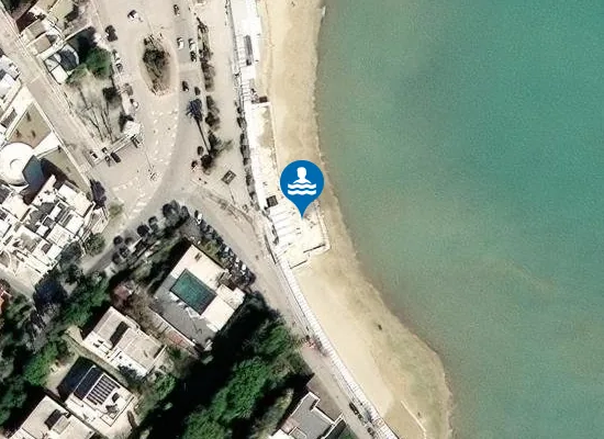 Satellite image of Lido Colonna