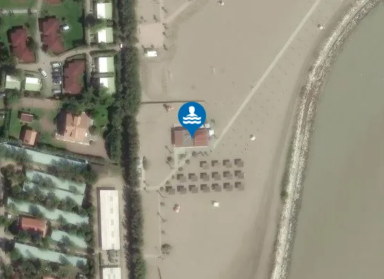 Satellite image of Camping Adige