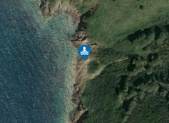 Satellite image of Cala Ginevra