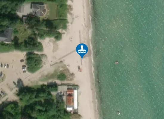 Satellite image of SAKSILD STRAND