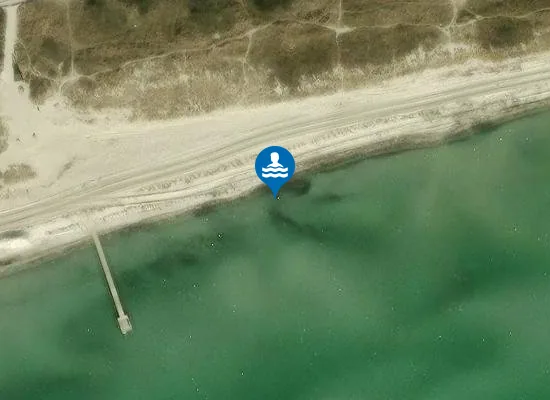 Satellite image of VALLENSBÆK STRAND, VED SKRUBBEN