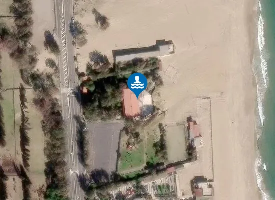 Satellite image of Lido del Carabiniere