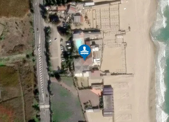 Satellite image of Lido Le Palme