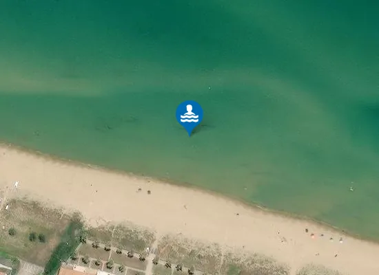 Satellite image of Spiaggia del Lungomare Nord