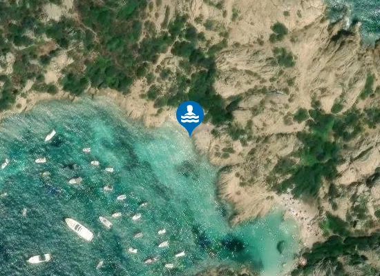 Satellite image of Cala Napoletana