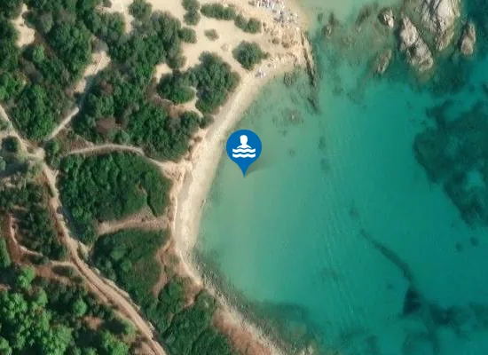 Satellite image of Costa Rei