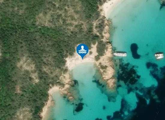 Satellite image of Cala Granara piccola