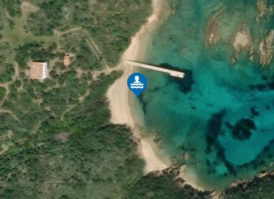 Satellite image of Cala Ferrigno (Canniccio)