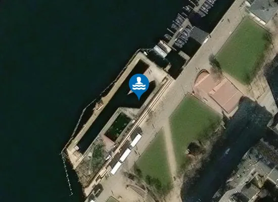 Satellite image of ISLANDS BRYGGE HAVNEBAD