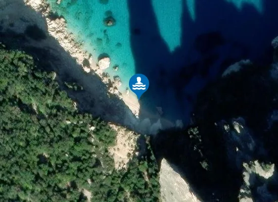Satellite image of Cala Goloritzè