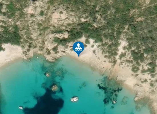 Satellite image of Cala Corsara