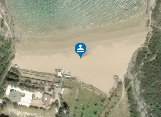 Satellite image of Cala Lunga