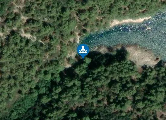 Satellite image of Cala della Sanguinara
