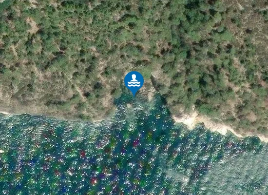 Satellite image of Cala dei Morti