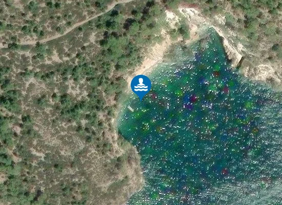 Satellite image of Cala dell'Aquila