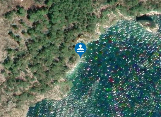 Satellite image of Cala della Pipa