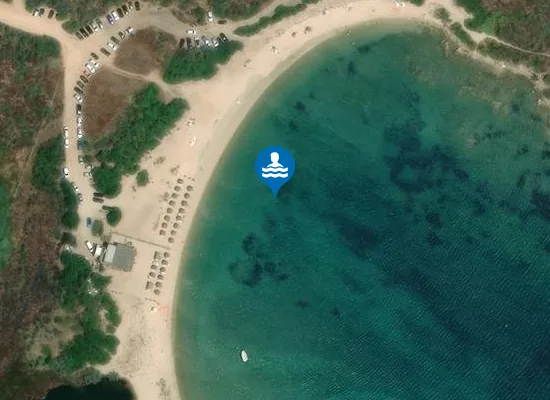 Satellite image of Spiaggia Razza di Juncu